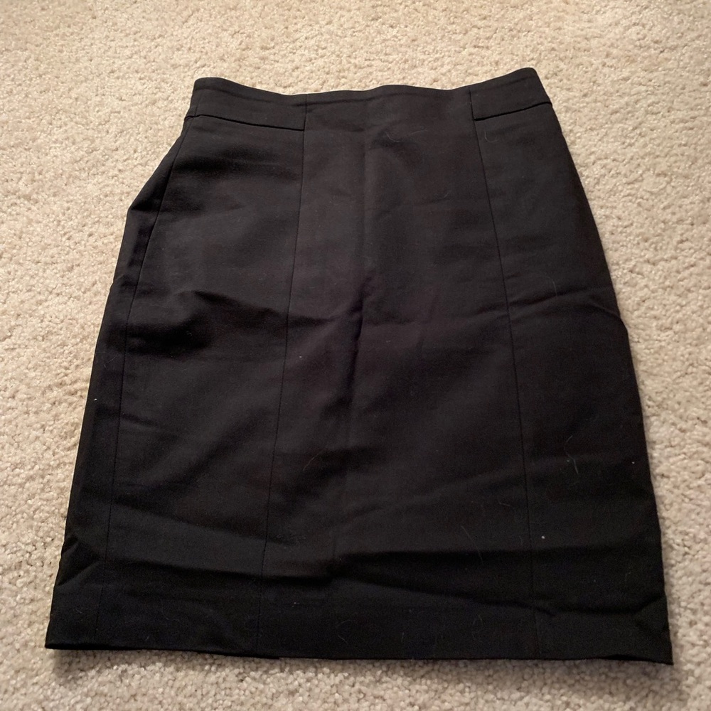 H&M black midi shirt in black size 6